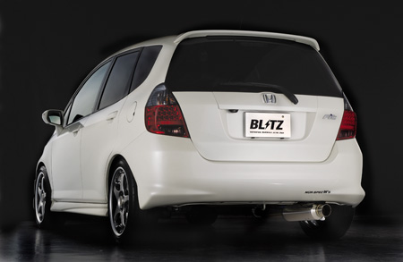 Blitz Nur Spec WX Exhaust Installed on a 2006 Honda Fit